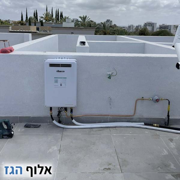 התקנת מחמם מים על גז